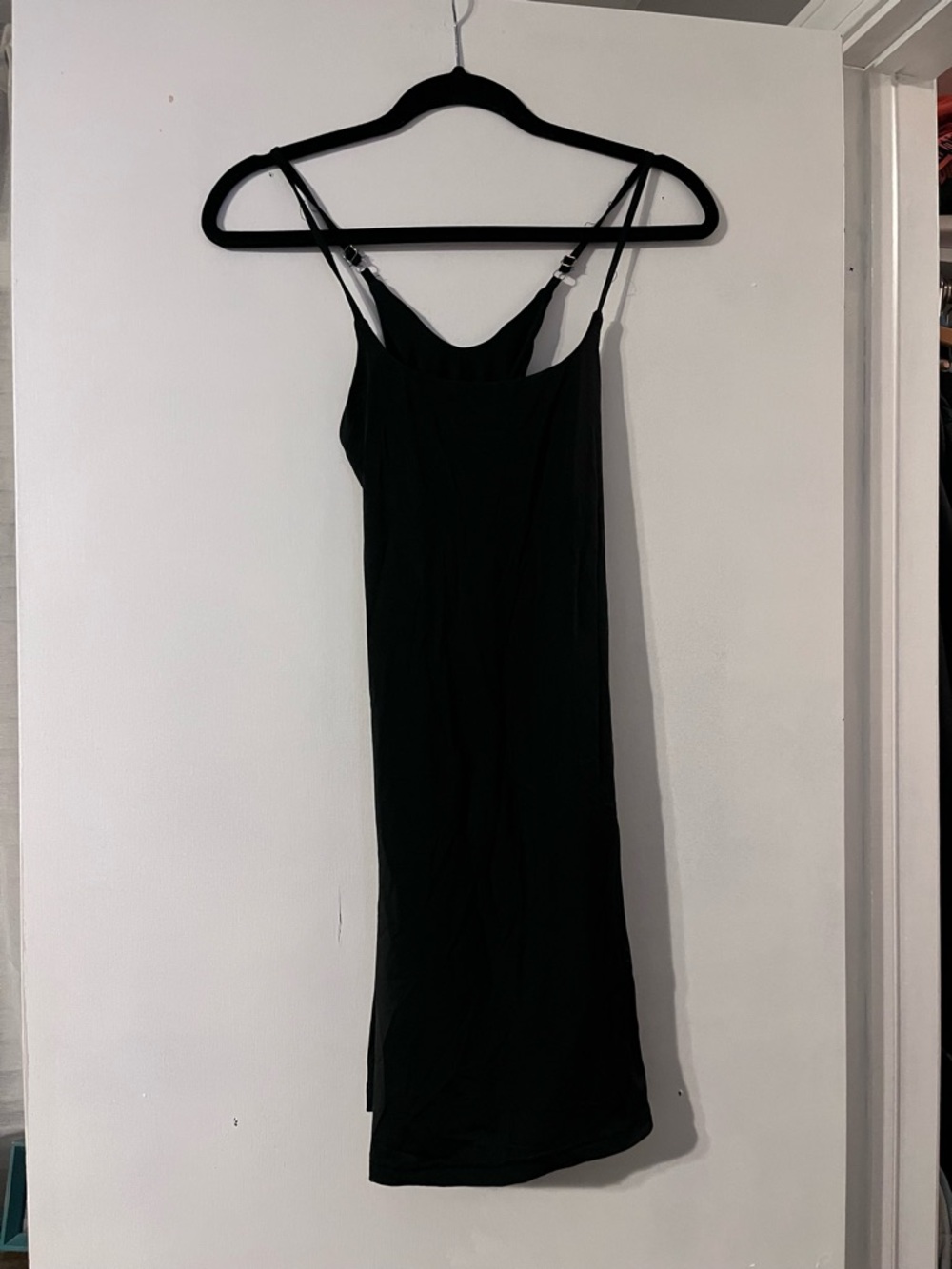 Black Athletic Dress with Shorts Underneath and Adjustable Straps